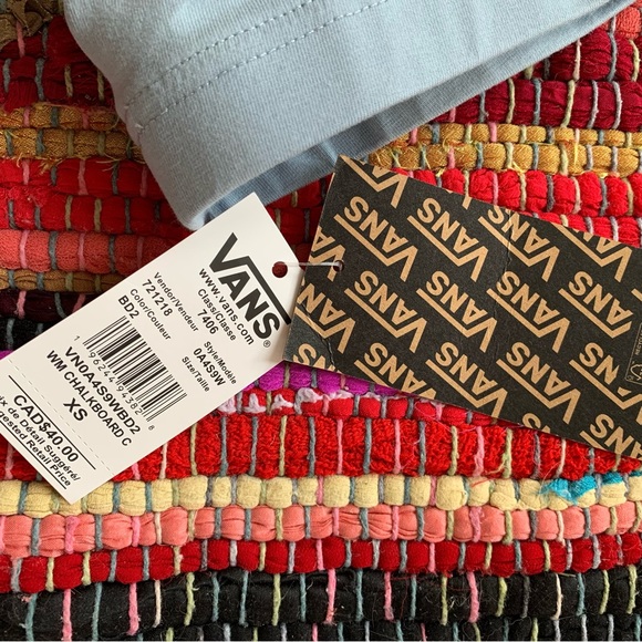 VANS baby blue chalkboard leggings . NWT - Picture 4 of 4